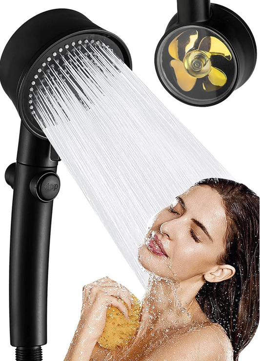 Turbo Pervaneli 5 Fonksiyonlu Duş Başlığı