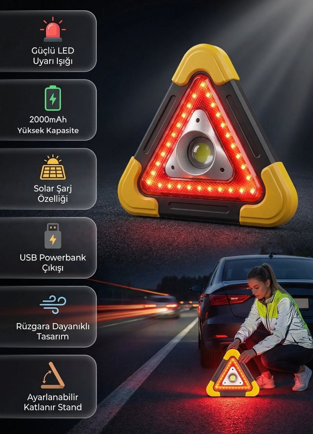 Güneş Enerjili Reflektör